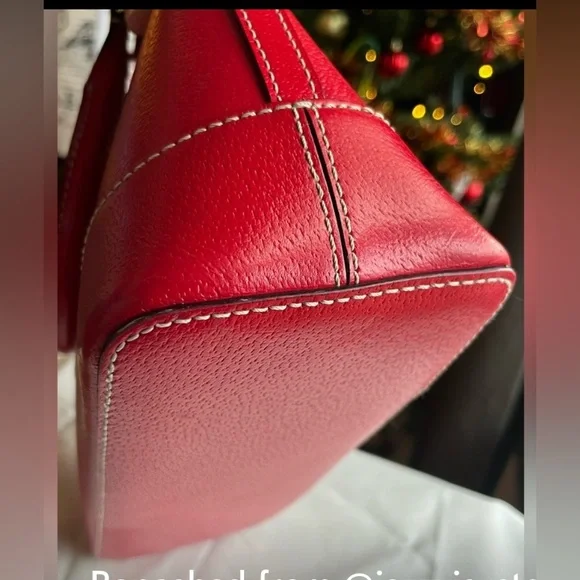 Kate Spade Red Satchel leather Bag with COA Mint condition - Picture 6 of 10